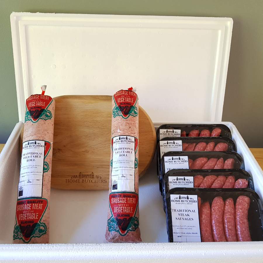 Veggie Roll and Steak Sausages by Subscription